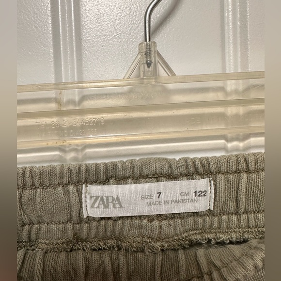 Zara Kids Cargo Pants - Size 7 Green Sweats Joggers - Picture 5 of 5